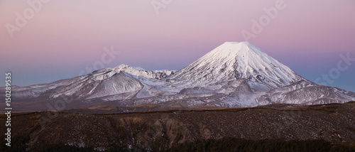 View of Tongario National Park in New Zealand.