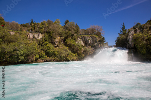 Huka Falls on the Waikato River in New Zealand. © victormro