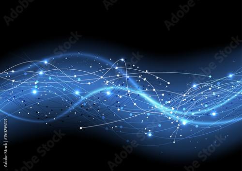 vector background abstract technology communication data Science