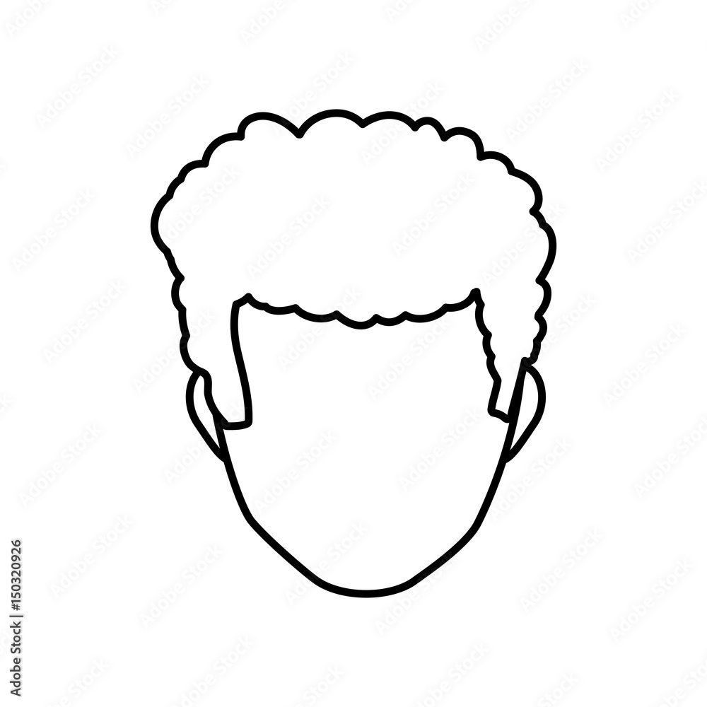 Male faceless head icon vector illustration graphic design Male faceless head icon vector illustration graphic design
