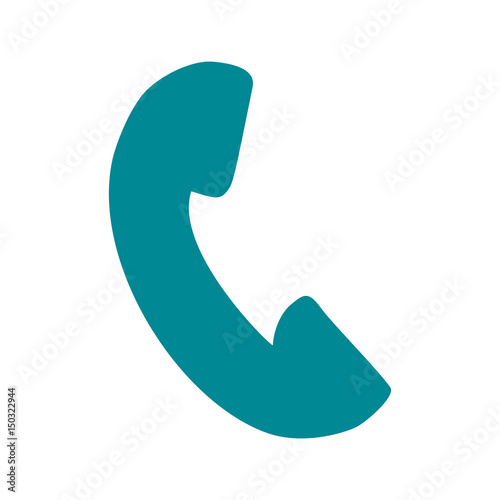 Telephone communication symbol icon vector illustration graphic design
