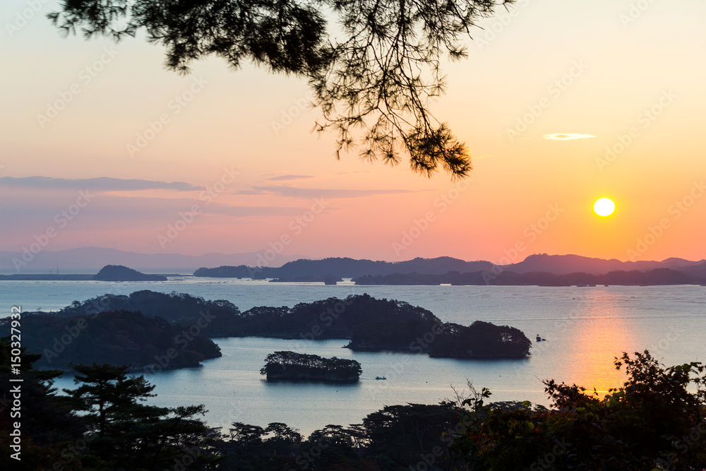 Matsushima during sunrise