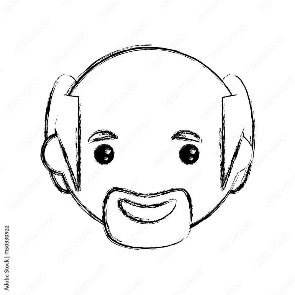 Man smiling cartoon icon vector illustration graphic design Man smiling cartoon icon vector illustration graphic design