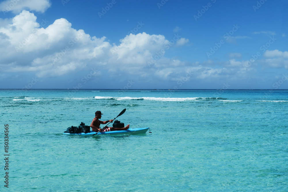 Sea kayaking in Guam