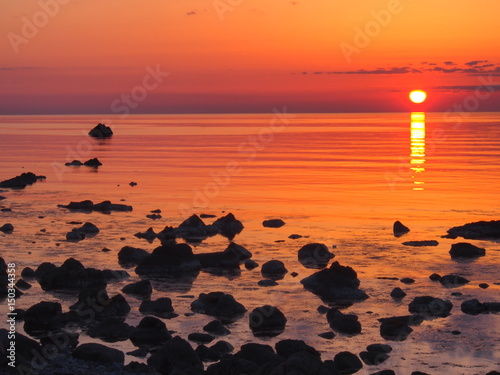 日本海 夕日