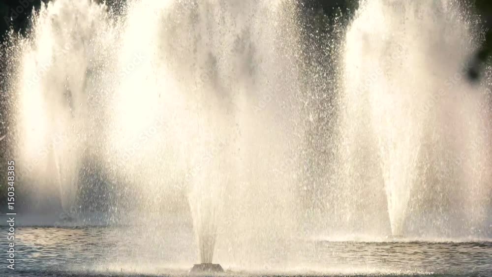 Fountains in the water. Sunlight and splashes. Fountain installation services. Fountains in the water. Sunlight and splashes. Fountain installation services.