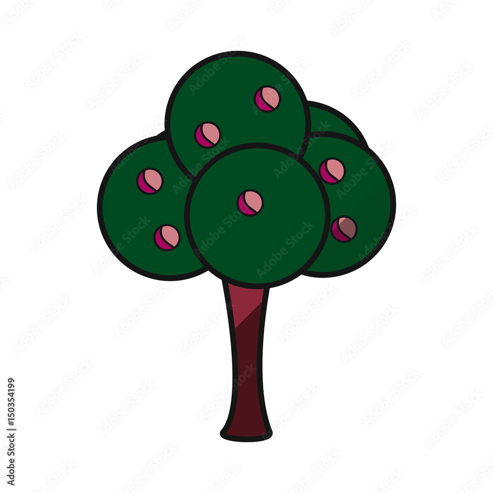 Tree natural ecology icon vector illustration graphic design Tree natural ecology icon vector illustration graphic design