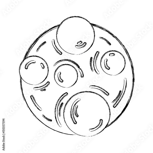 figure planet in the nebulae space with astral stars