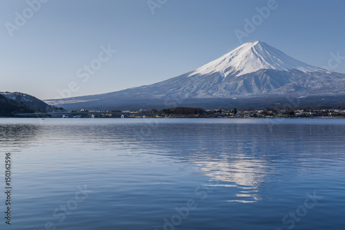 Fuji mountain and Kawaguchi lake, Japan