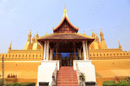 View of the  pavilion  inside the temple