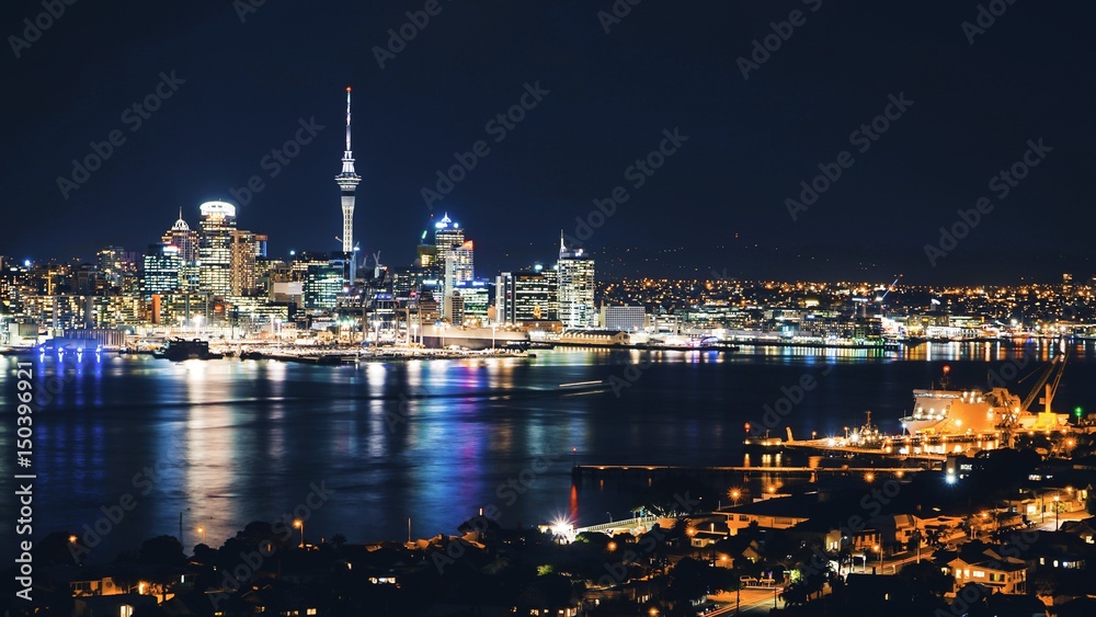 Obraz premium night view Auckland