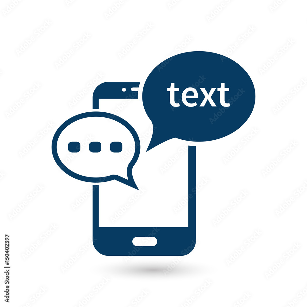 Mobile chatting icon.Mobile Phone Representing Web Chatting And Dialog. Mobile chatting icon.Mobile Phone Representing Web Chatting And Dialog.