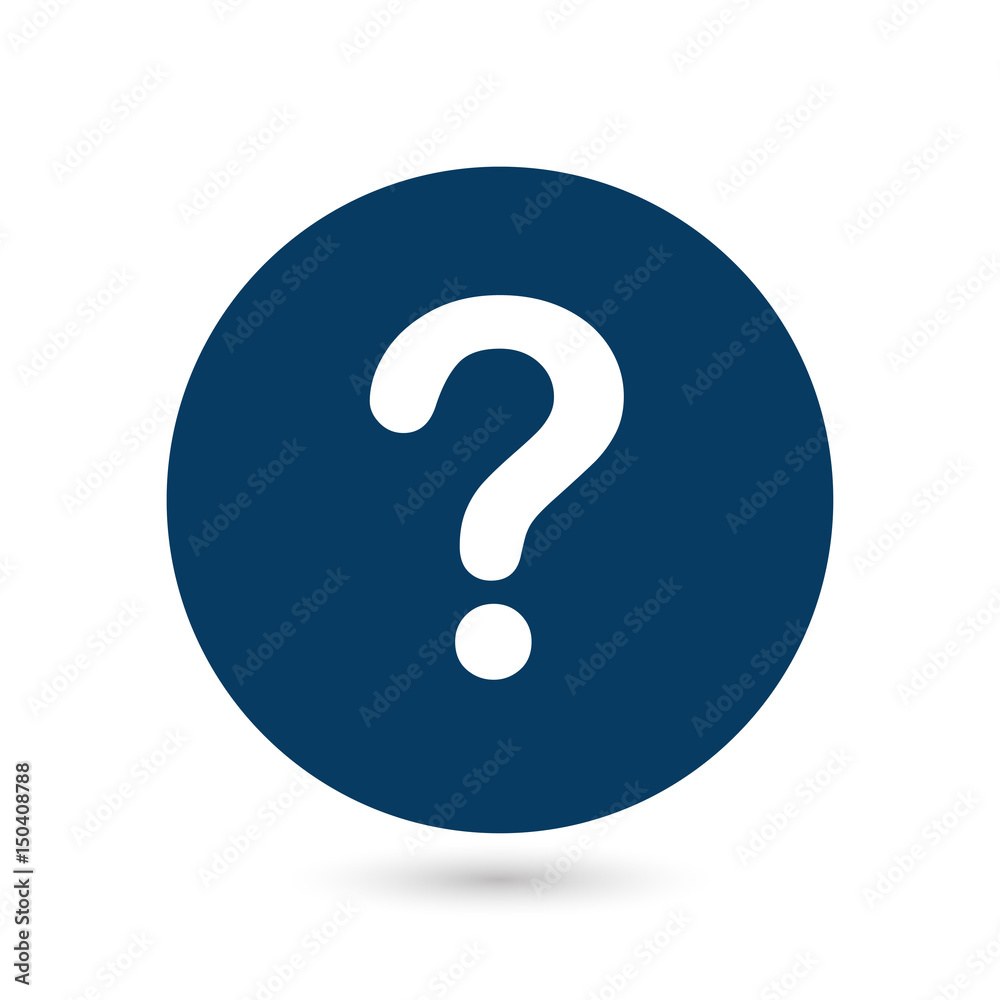 Question mark sign icon. Help symbol. FAQ sign. Flat design style. Question mark sign icon. Help symbol. FAQ sign. Flat design style.