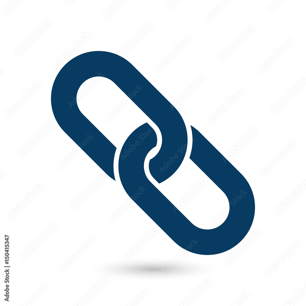 Link single icon.Chain link symbol. Icon link to the source. Link single icon.Chain link symbol. Icon link to the source.