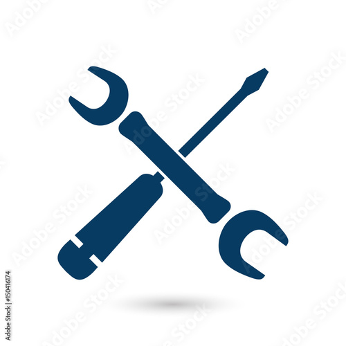 Repair Icon. Service symbol. Tools singn. Flat design style.