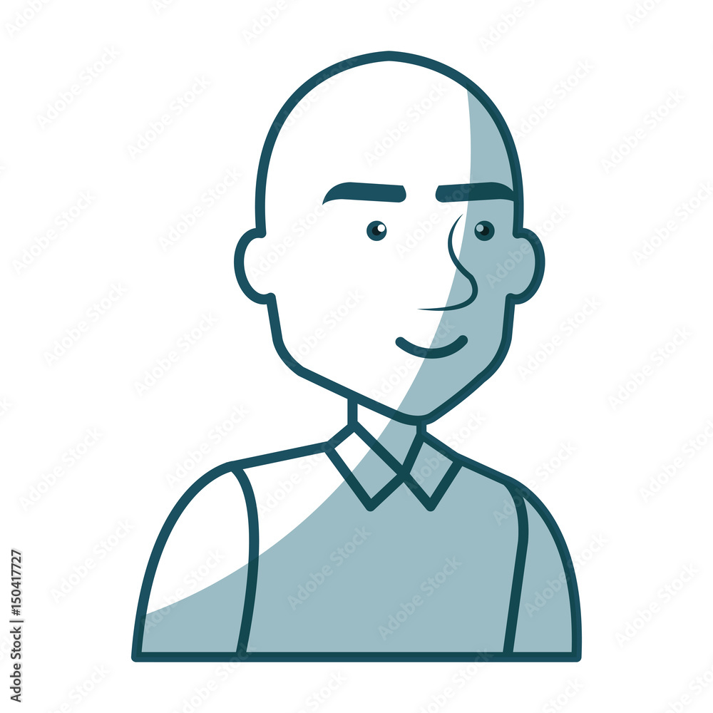 young man avatar character vector illustration design