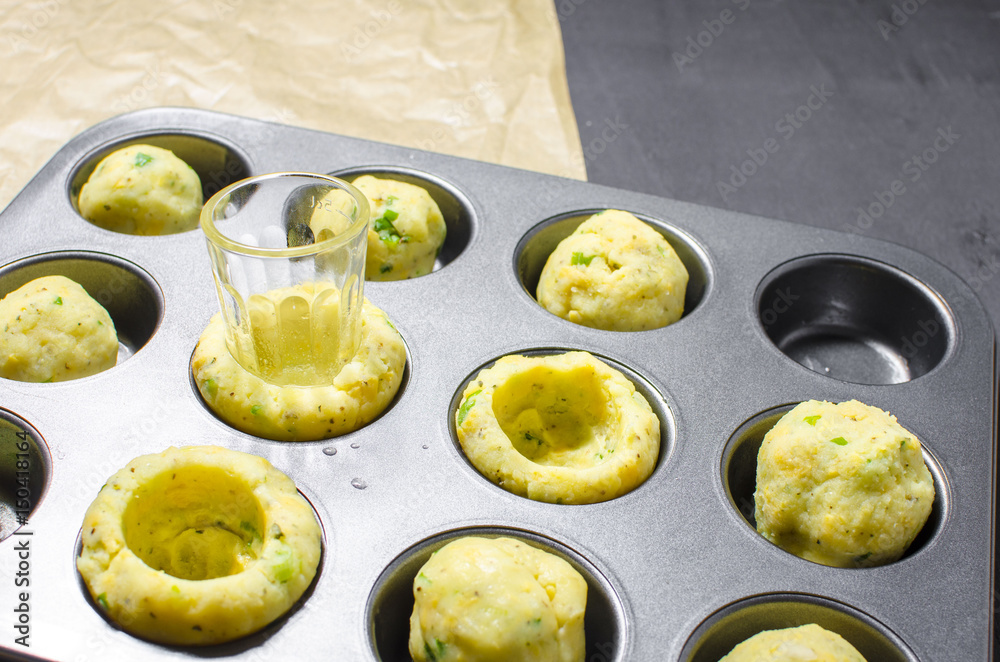 Potato and cheddar muffins Potato and cheddar muffins