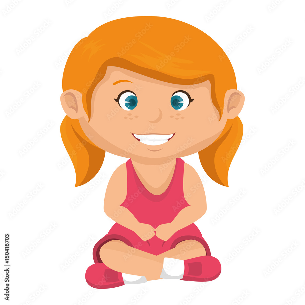 cute little girl character vector illustration design cute little girl character vector illustration design
