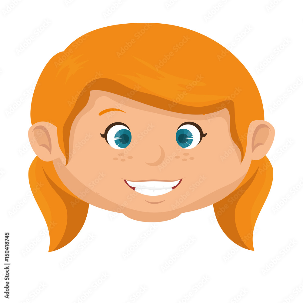 cute little girl character vector illustration design cute little girl character vector illustration design