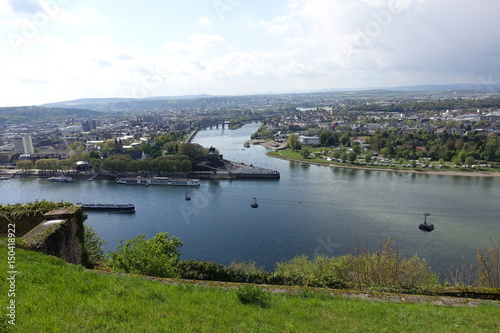 Mosel mündet in Rhein