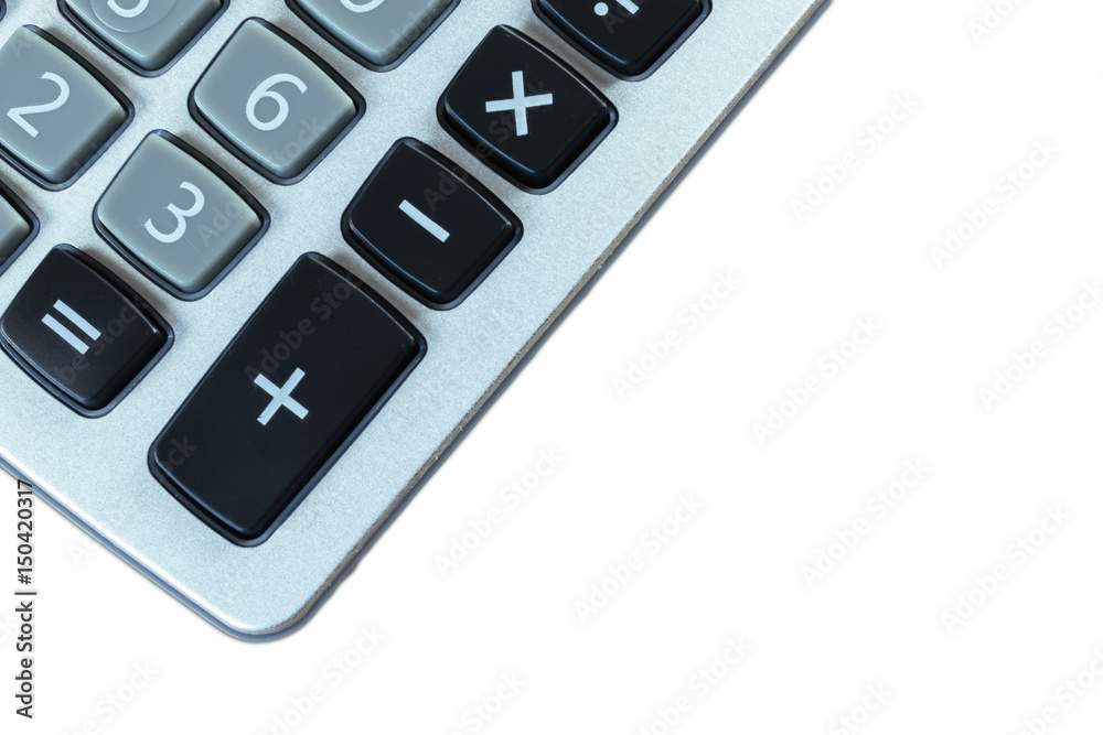 Calculator isolated on white background. Calculator isolated on white background.