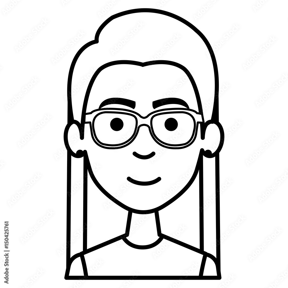 young man casual avatar vector illustration design