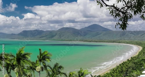 Port Douglas Four Mile Beach and ocean, Queensland, Australia.
