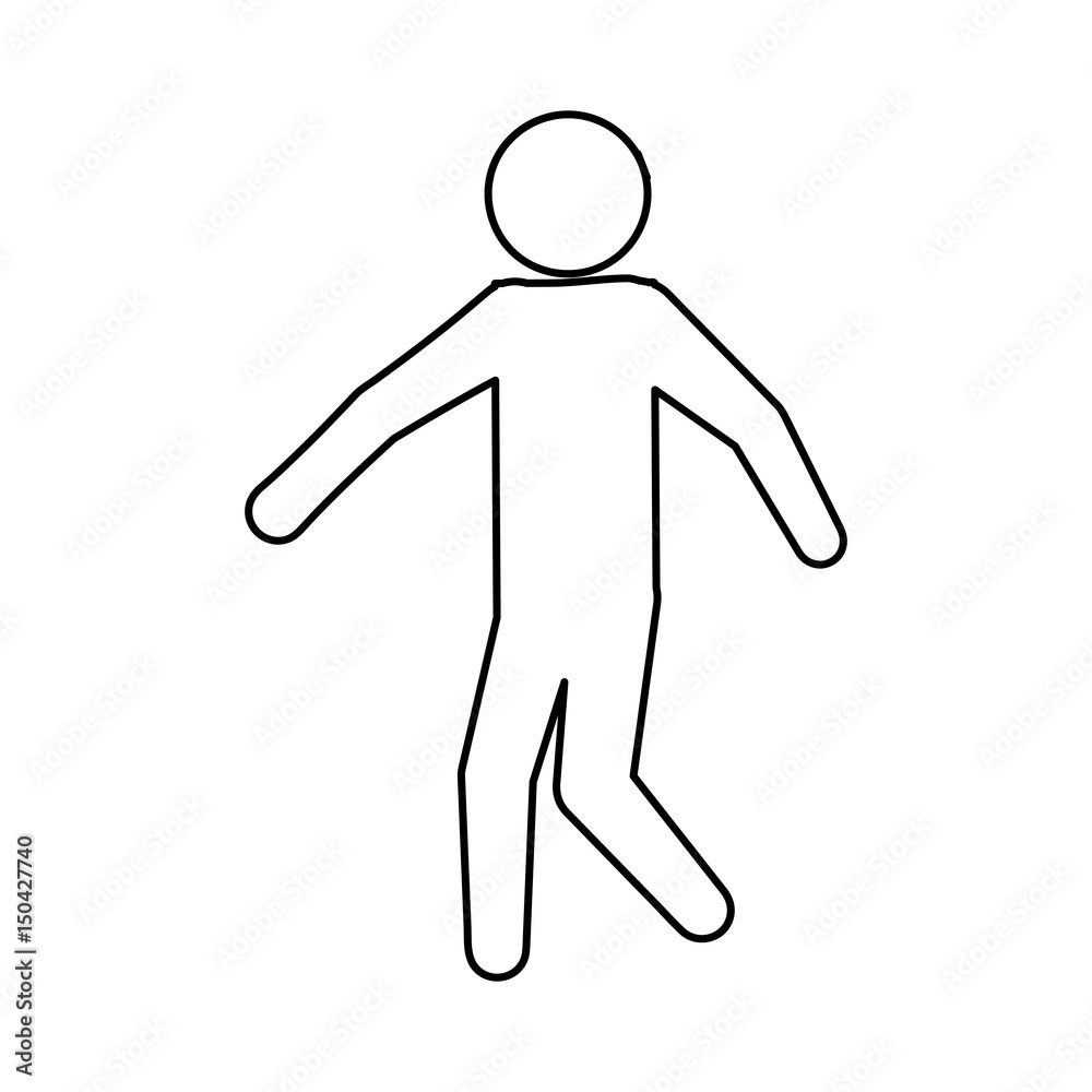 Male pictogram symbol icon vector illustration graphic design