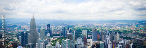 Panoramafoto von Kuala Lumpur, Malaysia! © fotodeluxe