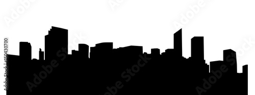  silhouette of big city photo