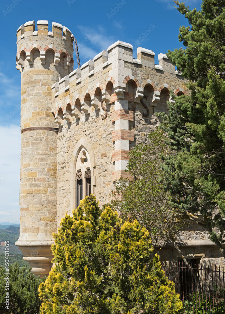 Obraz premium Magdala tower, rennes le chateau city