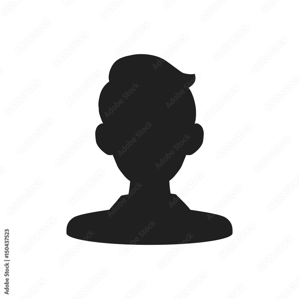 Man faceless profile icon vector illustration graphic design Man faceless profile icon vector illustration graphic design