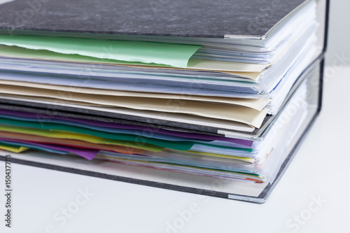 Folders On Table