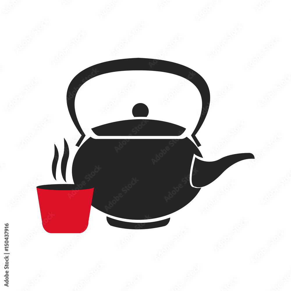 japanese teapot teacup drink oriental image vector illustration japanese teapot teacup drink oriental image vector illustration