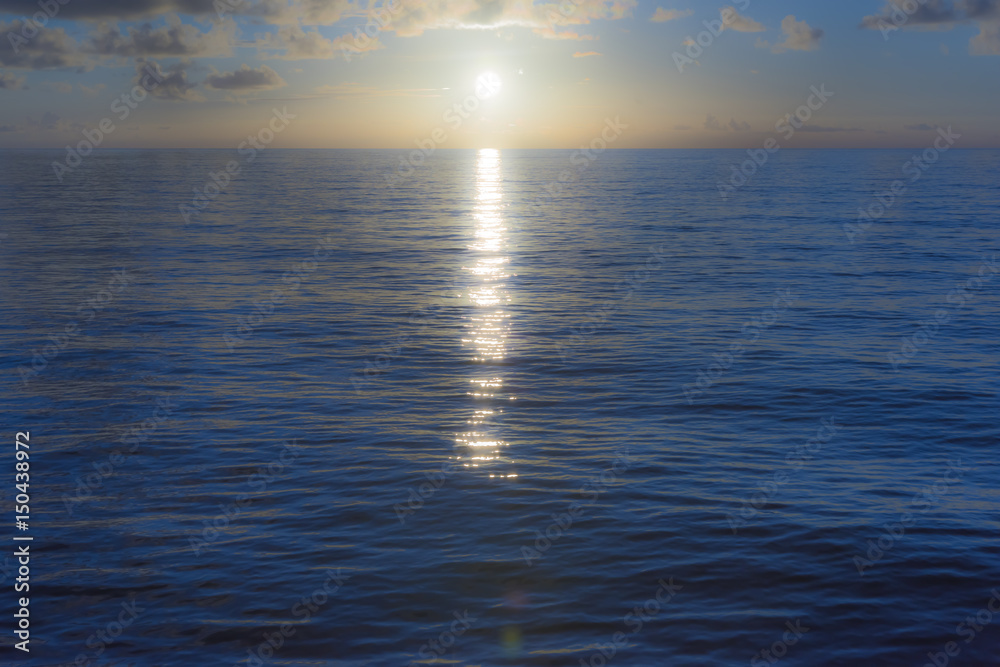 南太平洋の夕日 南太平洋の夕日