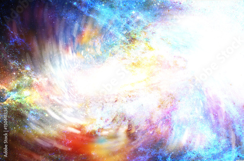 Wallpaper Mural abstract background with cosmic energy swirling effect, colorful dynamic movement. Torontodigital.ca