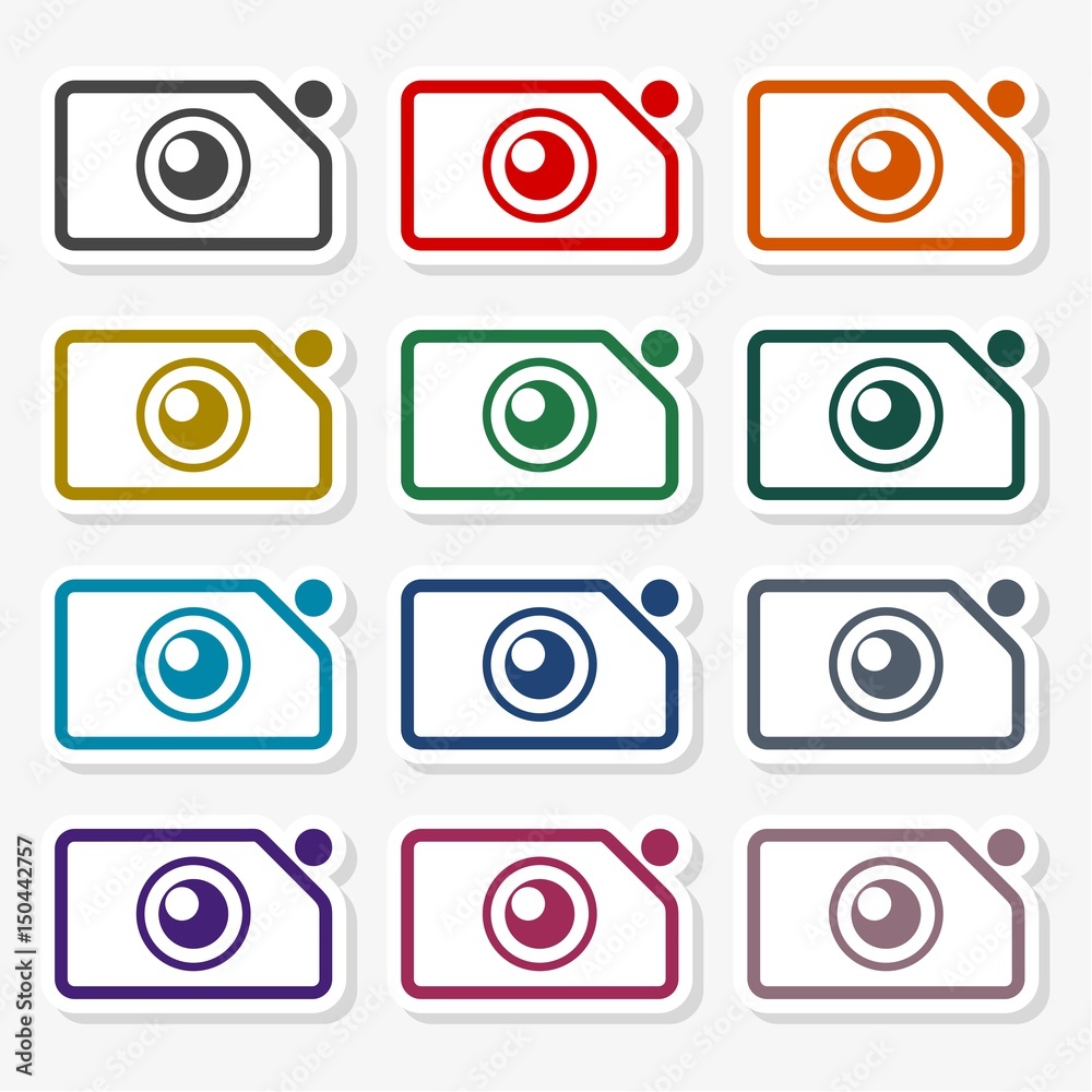 Camera photographic icon - Illustration Camera photographic icon - Illustration