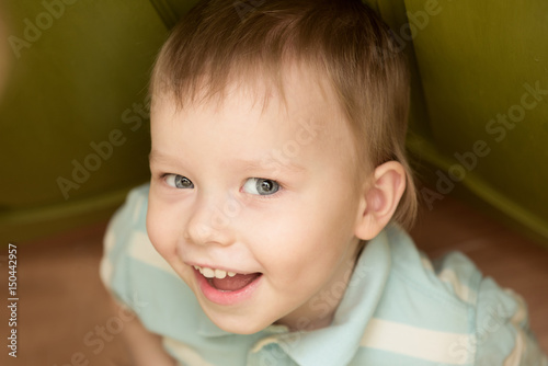 Handsome, beautiful caucasian smiling child © irena_geo