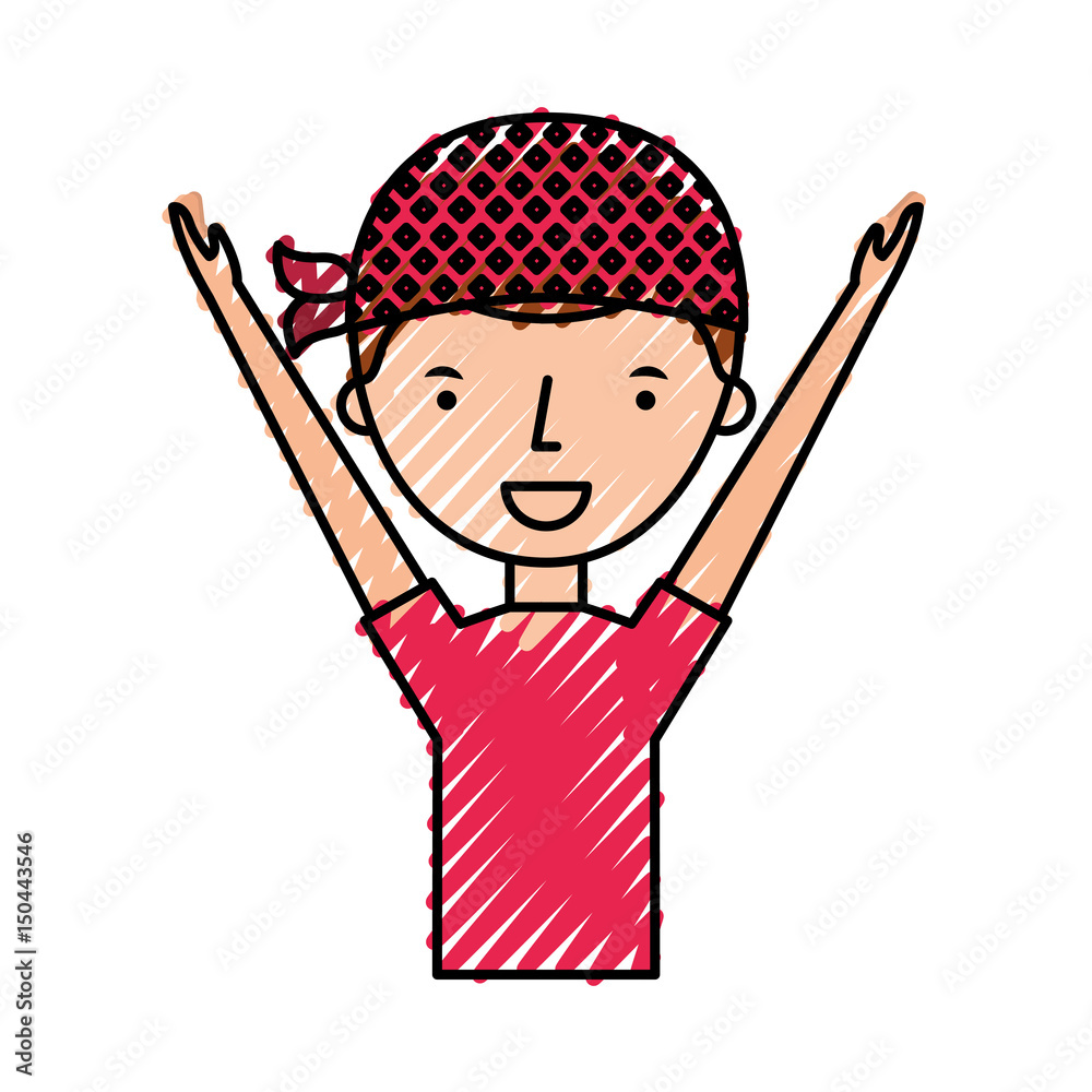 young man with summer fashion vector illustration design young man with summer fashion vector illustration design