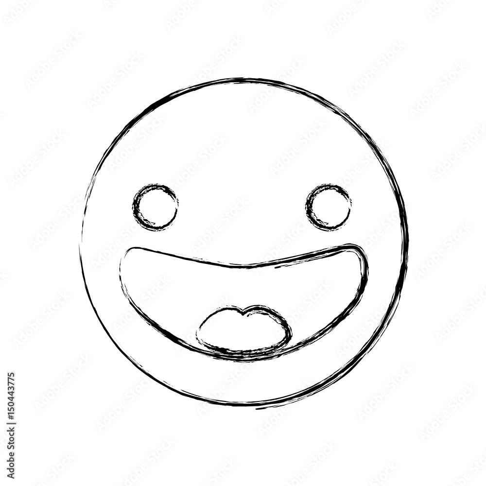 Smile emoticon symbol icon vector illustration graphic design Smile emoticon symbol icon vector illustration graphic design