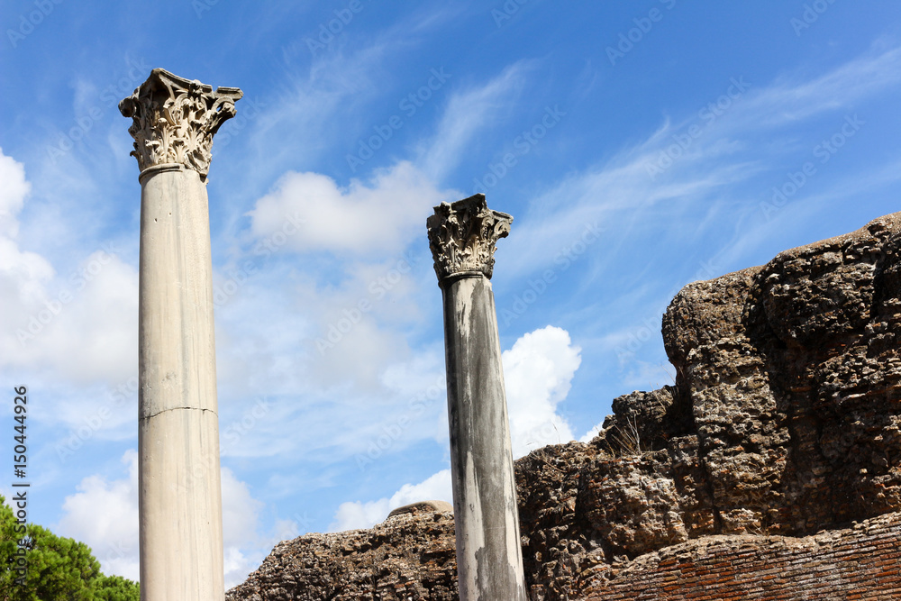 Columns, Ostia Antica. Columns, Ostia Antica.