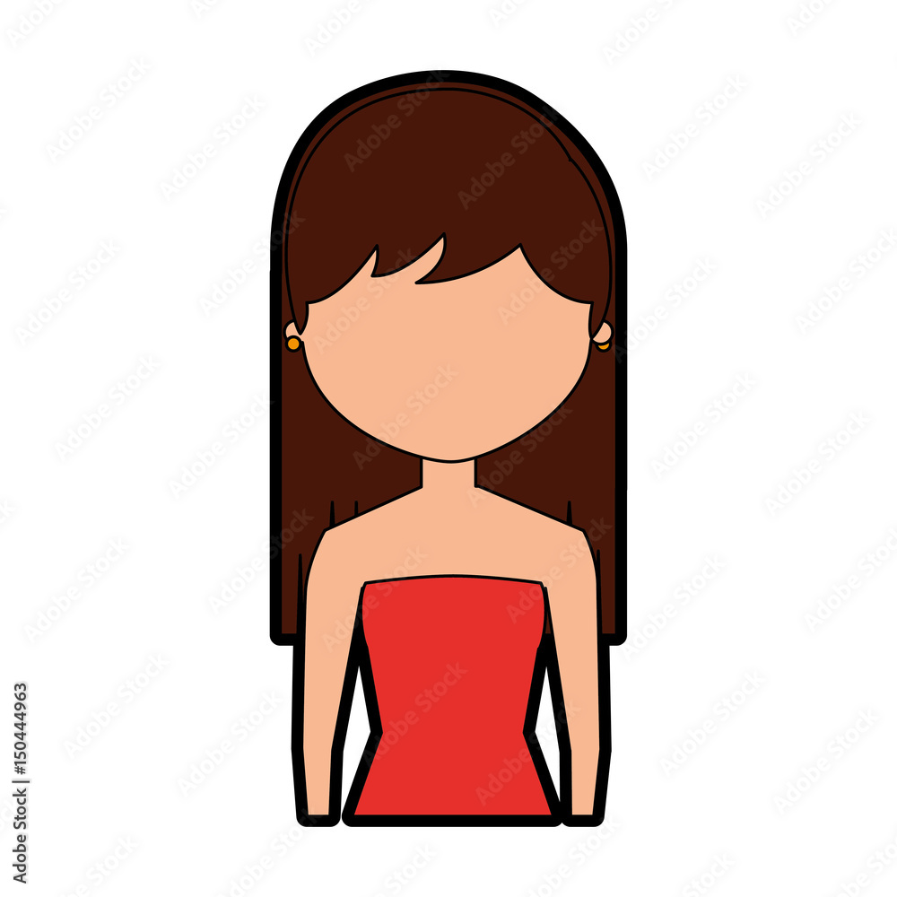 young woman avatar character vector illustration design young woman avatar character vector illustration design