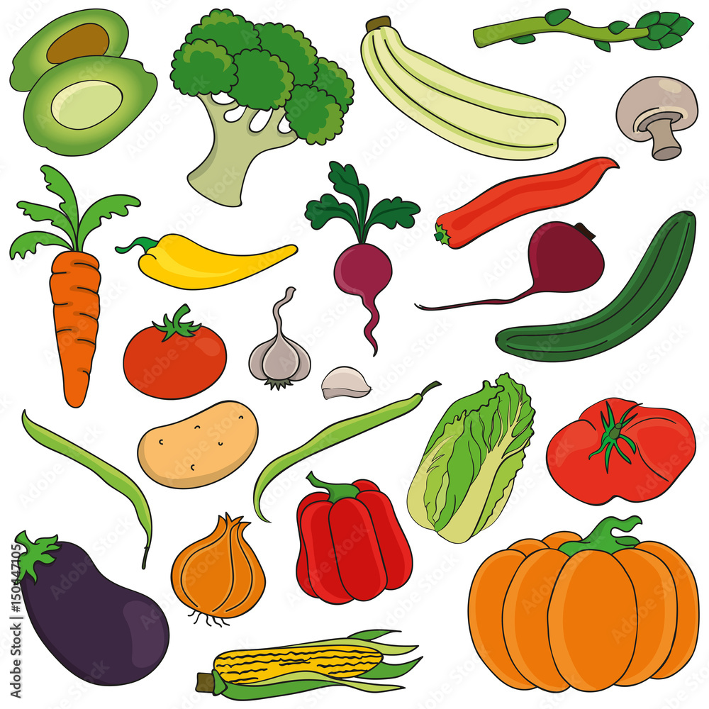Set of vegetables Set of vegetables