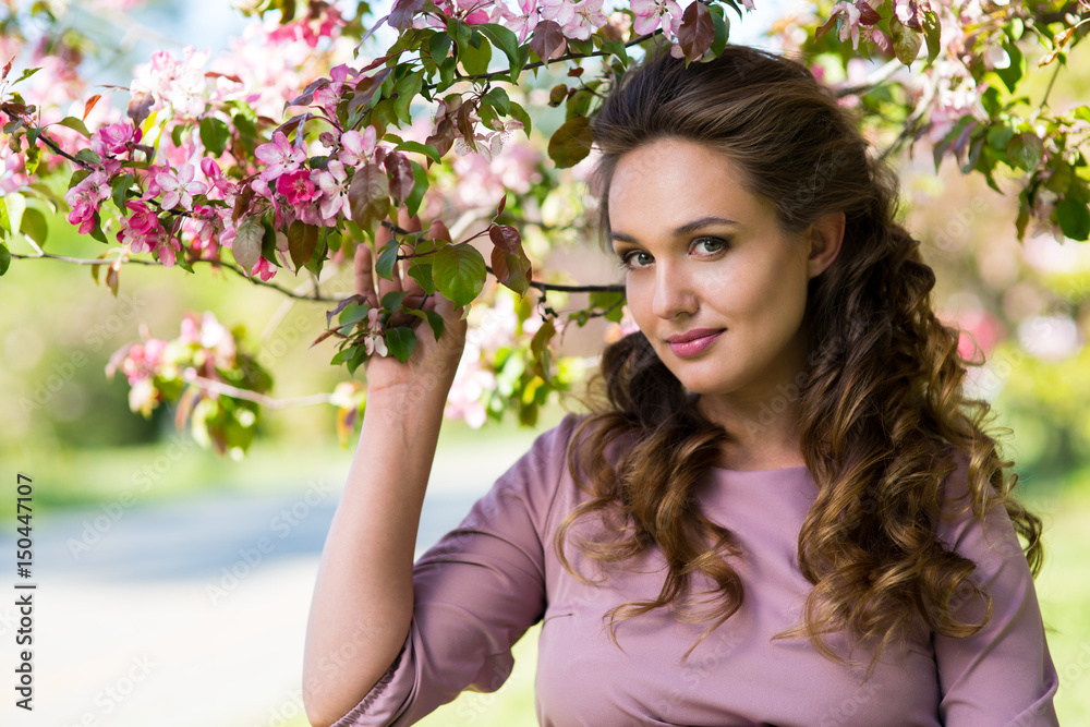 Young beautiful pregnant woman