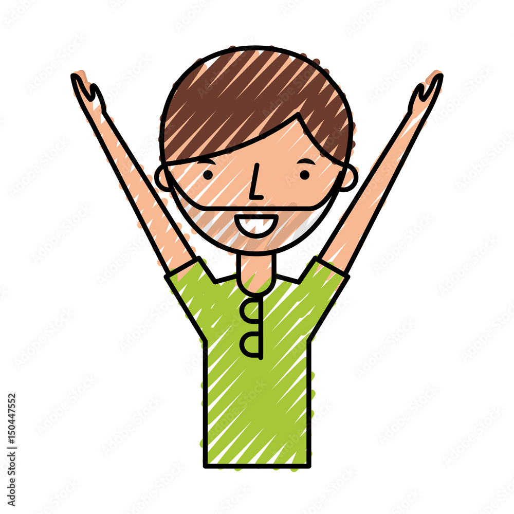 young man with summer fashion vector illustration design young man with summer fashion vector illustration design