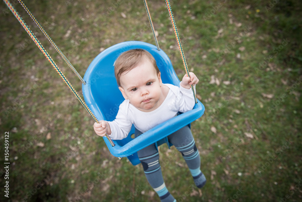 Little girl on playground