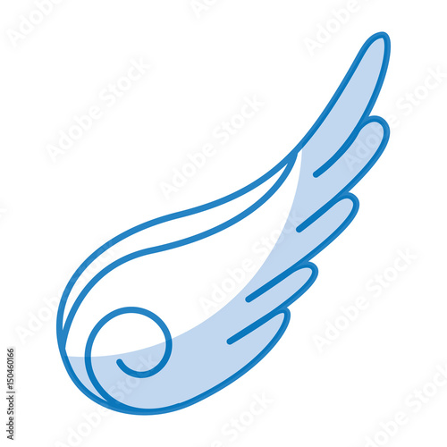 artistic wing isolated icon vector illustration design