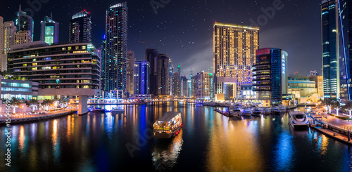 Panoramic view of Dubai Marina 