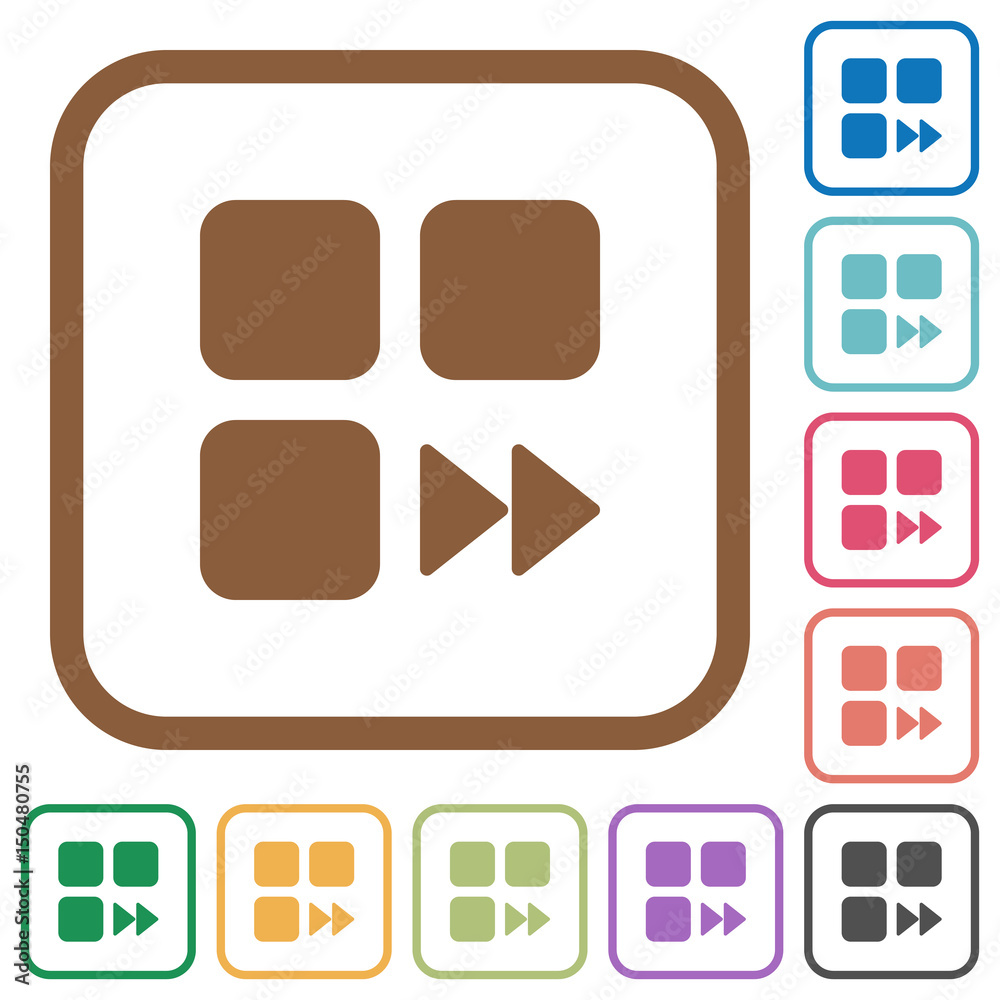 Component fast forward simple icons Component fast forward simple icons