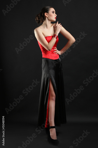 Girl in dress